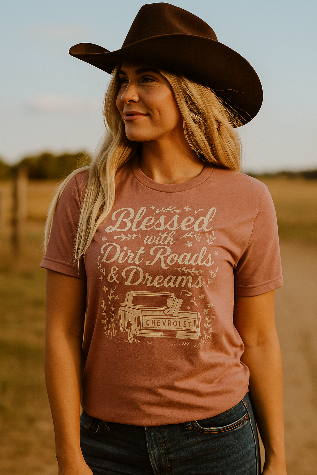 HICK “Rural by Birth – Blessed with Dirt Roads & Dreams” T-Shirt